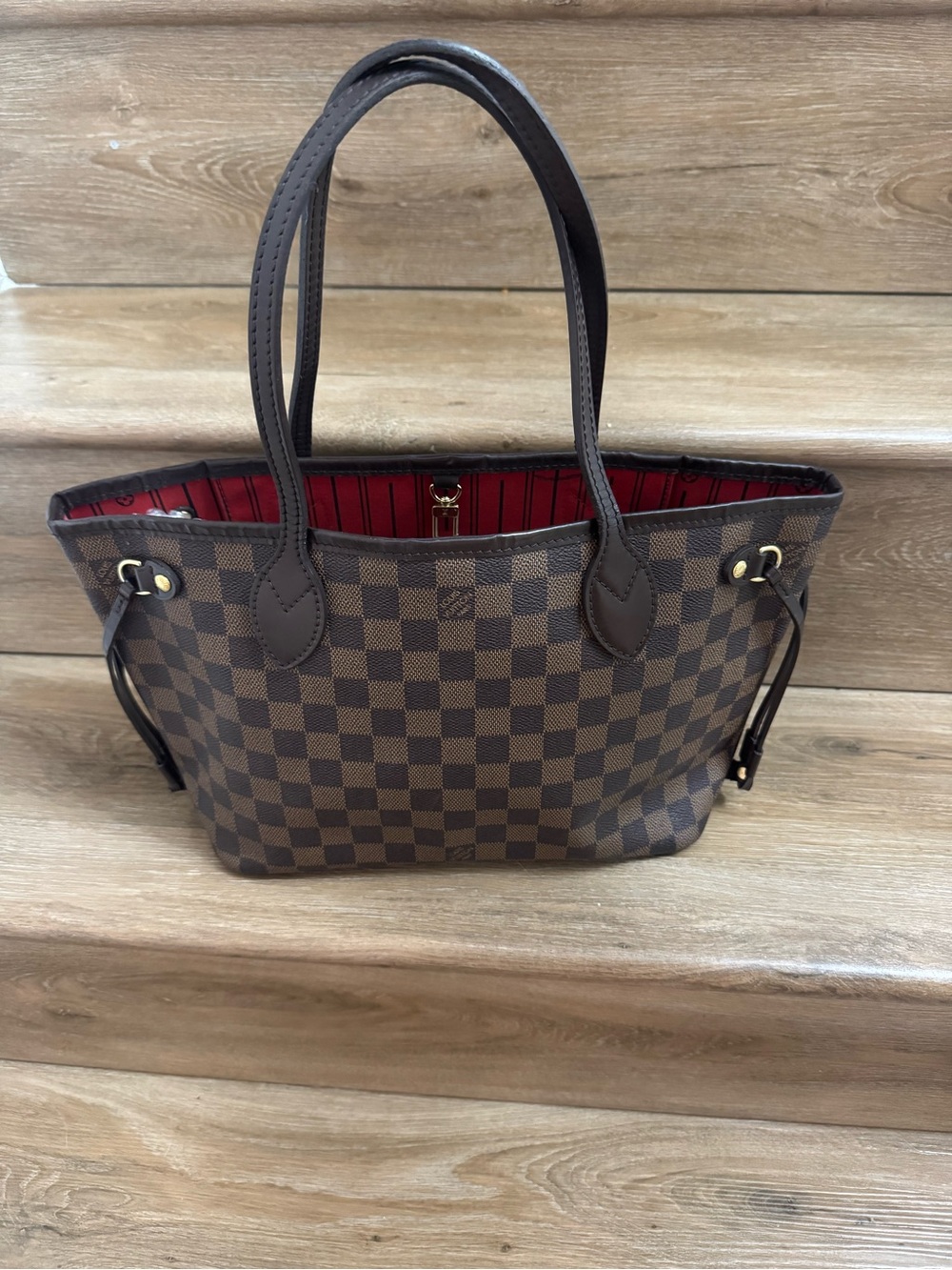 LOUIS VUITTON NEVERFULL PM IN DAMIER EBENE - Picture 2 of 15